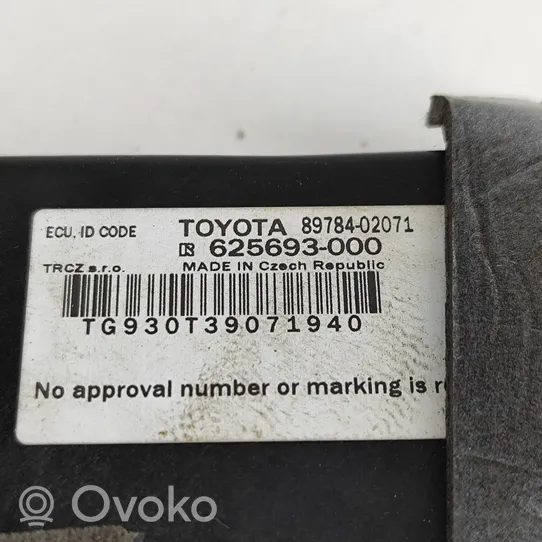 Toyota Auris E180 Unité de commande dispositif d'immobilisation 8978402071