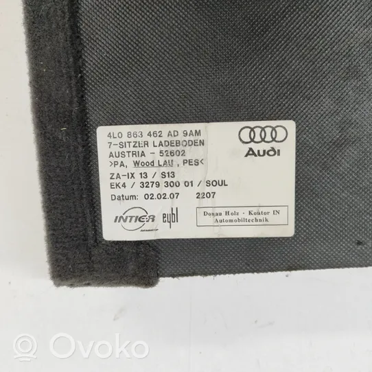 Audi Q7 4L Revestimiento de alfombra del suelo del maletero/compartimento de carga 4L0863462AD