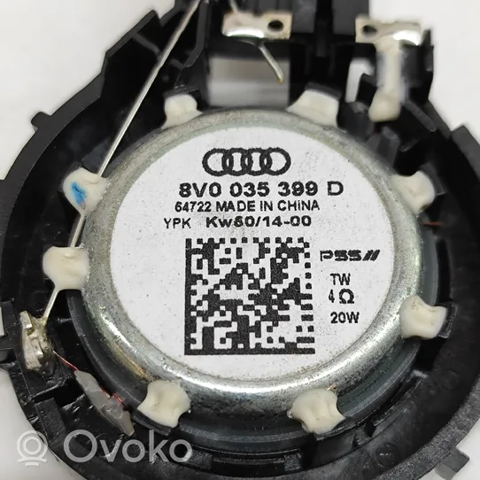 Audi A3 S3 8V Enceinte de porte arrière 8V0035399D