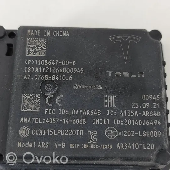 Tesla Model 3 Radarsensor Abstandsradar 110864700D