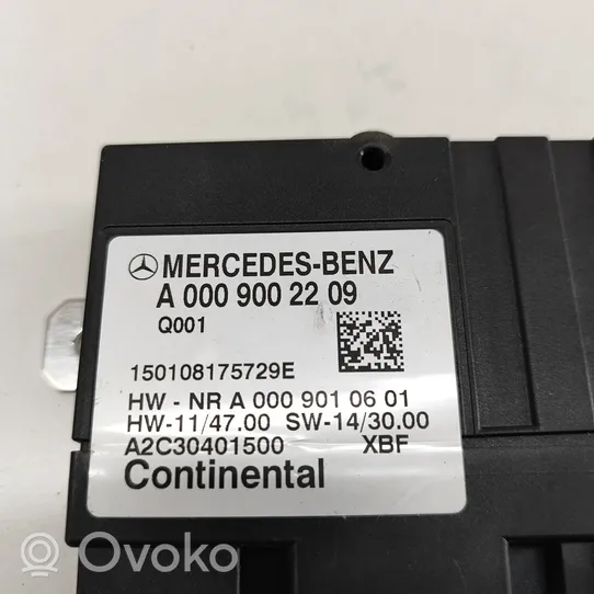 Mercedes-Benz S W222 Centralina/modulo pompa dell’impianto di iniezione A0009002209