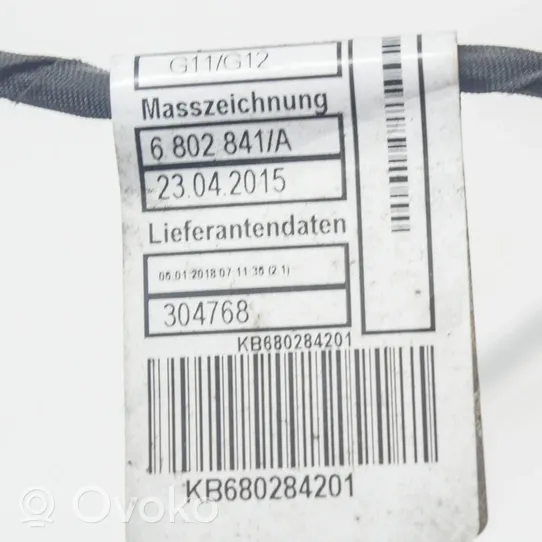 BMW 7 G11 G12 Kabelbaum Leitungssatz Einparkhilfe Parktronic PDC 6802841