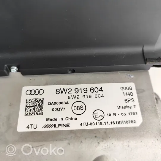 Audi A4 S4 B9 Monitor / wyświetlacz / ekran 8W2919604