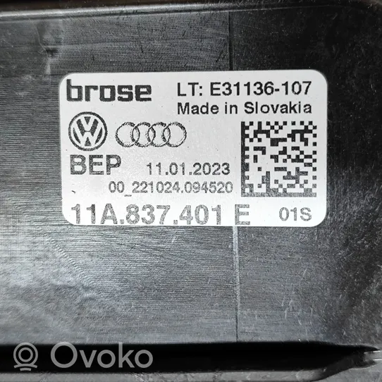 Volkswagen ID.4 Elektryczny podnośnik szyby drzwi przednich 11A837401E