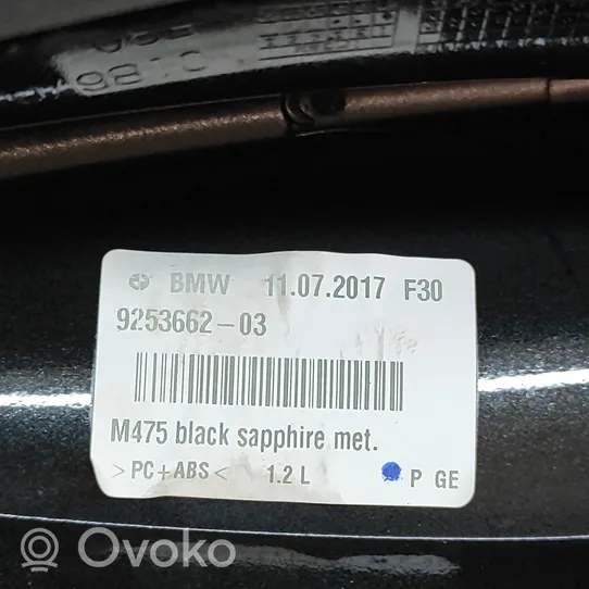 BMW 3 F30 F35 F31 Cache enjoliveur d'antenne de toit (GPS) 9253662