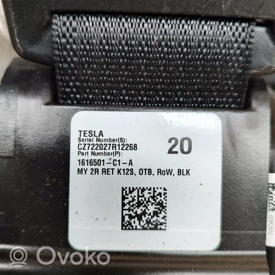 Tesla Model Y Pas bezpieczeństwa fotela tylnego 1616501C1A