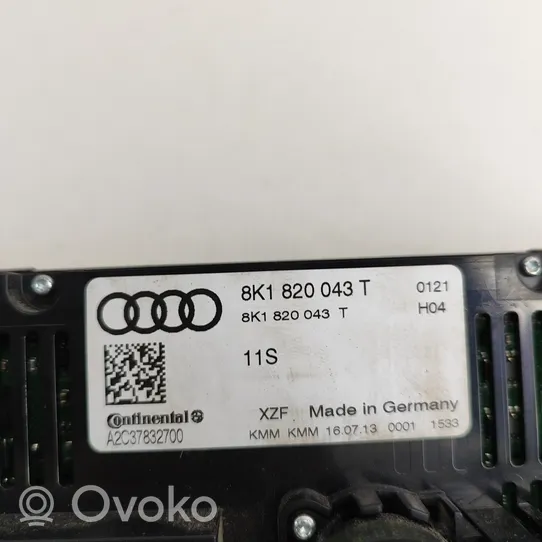 Audi A5 8T 8F Interrupteur ventilateur 8K1820043T