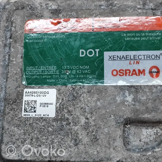 Opel Mokka X Module de ballast de phare Xenon AA4265100DG