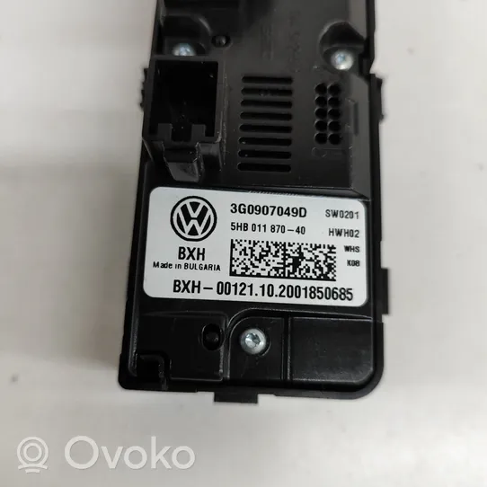 Volkswagen Tiguan Sisätuulettimen ohjauskytkin 3G0907049D