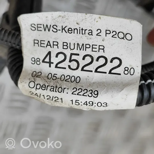 Opel Mokka X Cablaggio del sensore di parcheggio (PDC) 9842522280
