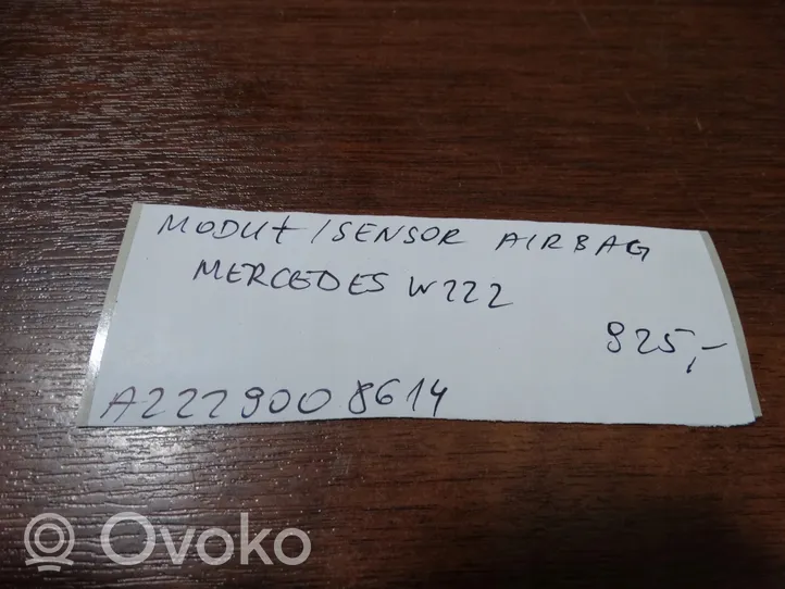 Mercedes-Benz S W222 Centralina/modulo airbag 