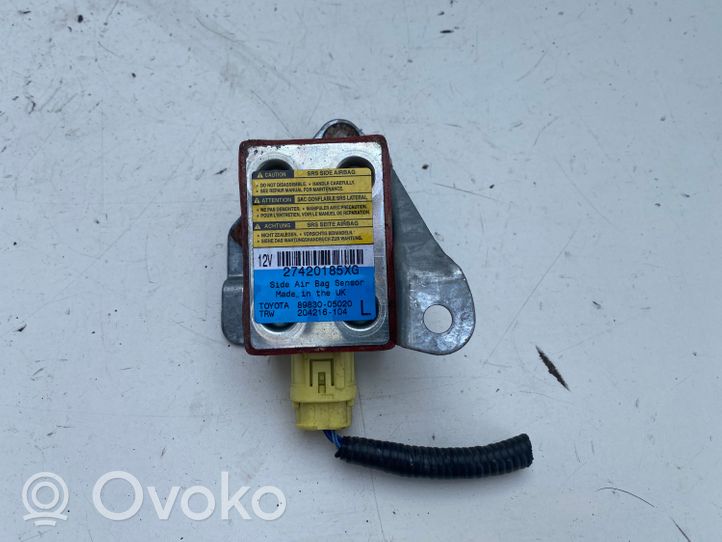 Toyota Avensis T220 Sensor impacto/accidente para activar Airbag 8983005020