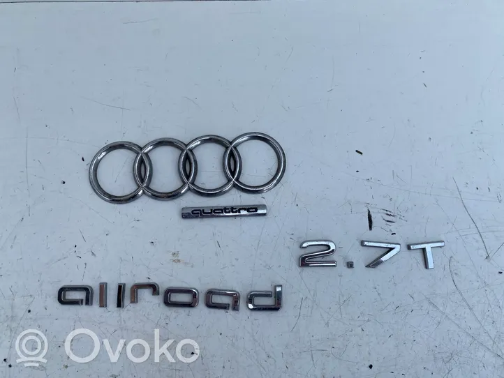 Audi A6 Allroad C5 Valmistajan merkki/mallikirjaimet 