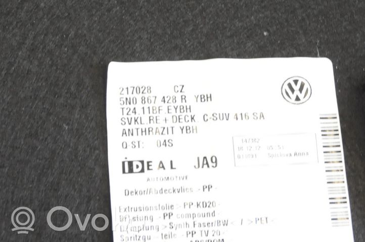 Volkswagen Tiguan Boczek / Tapicerka / bagażnika 5N0867428