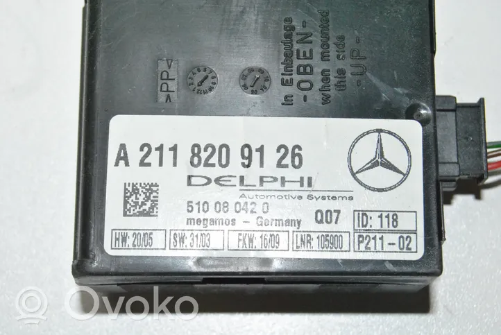 Mercedes-Benz CLC CL203 Altri dispositivi A2118209126