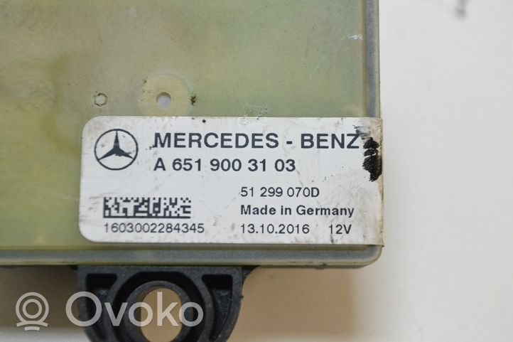 Mercedes-Benz GLC X253 C253 Relè preriscaldamento candelette A6519003103