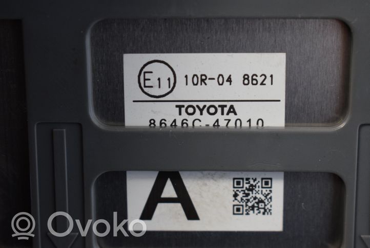 Toyota Prius (XW50) Caméra de pare-chocs arrière 8646C47010