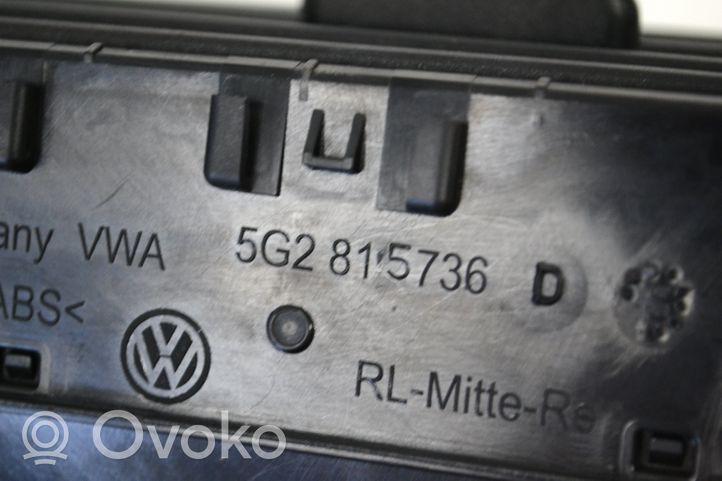 Volkswagen Golf VII Garniture, panneau de grille d'aération 5G2815736D