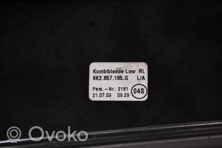 Audi A4 S4 B8 8K Kojelaudan hansikaslokeron lista 8K2857185G