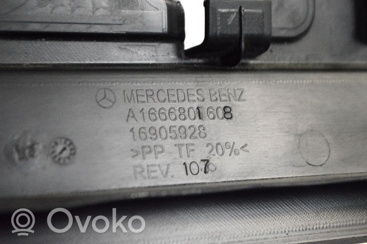 Mercedes-Benz GL X166 Garniture panneau inférieur de tableau de bord A1666801608