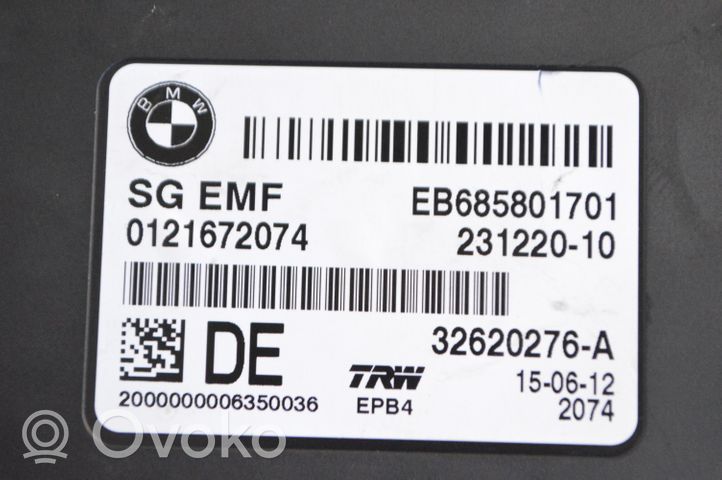 BMW 6 F12 F13 Takajarrun EMF-ohjainlaite/moduuli 23122010