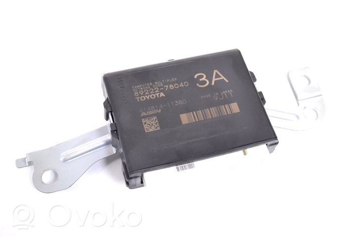 Lexus NX Sterownik / Moduł elektrycznej klapy tylnej / bagażnika 8922278040