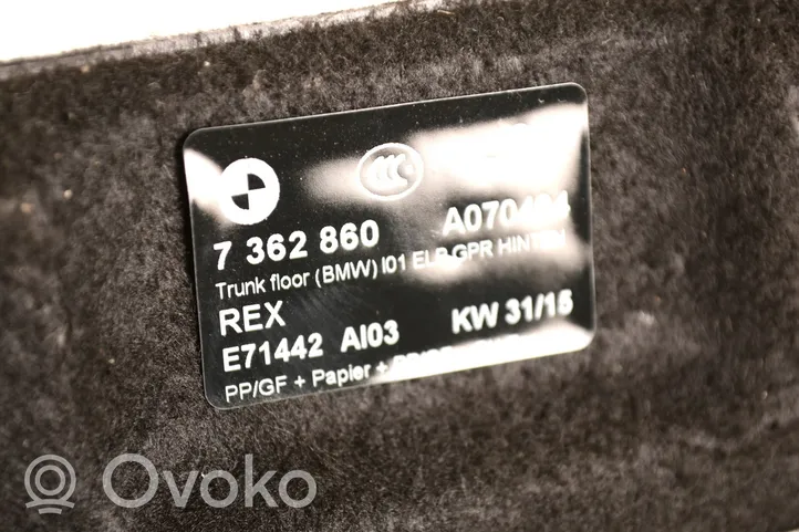 BMW i3 Tappeto di rivestimento del fondo del bagagliaio/baule 7362860