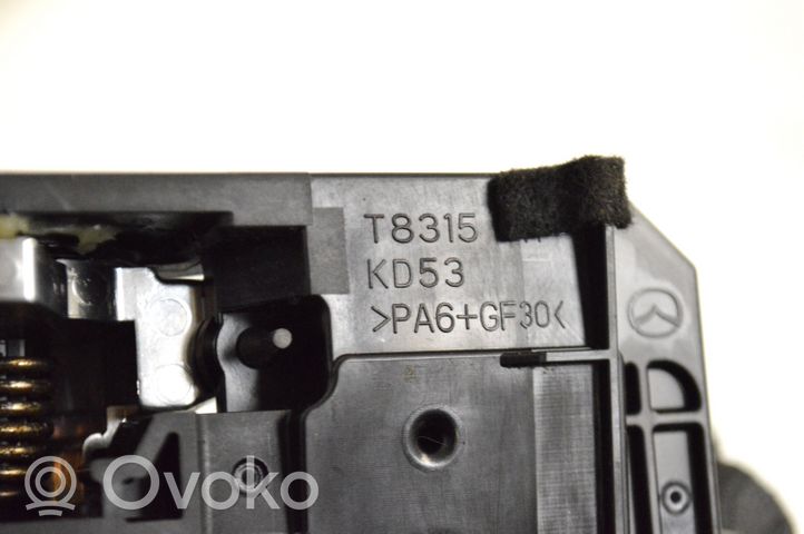 Mazda 3 II Klamka wewnętrzna drzwi KD53T8315