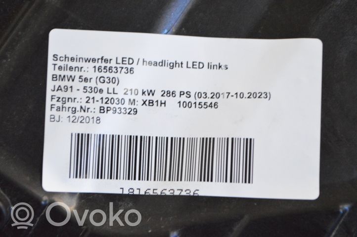 BMW 5 G30 G31 Set di fari/fanali 8499112