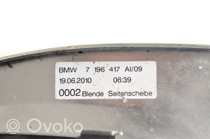 BMW 5 GT F07 Listwa / Uszczelka szyby drzwi tylnych 7196417