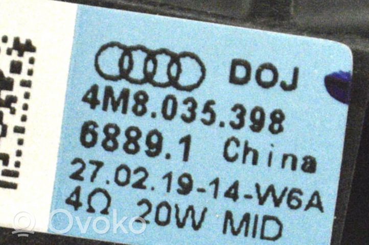Audi Q8 Takaoven kaiutin 4M8035398