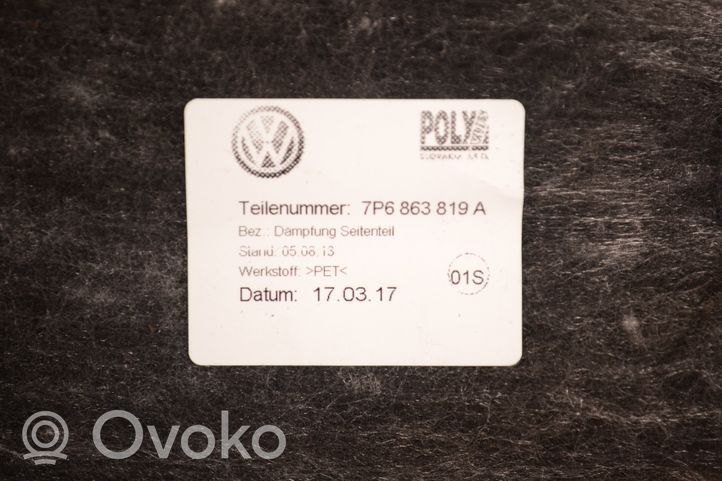 Volkswagen Touareg II Garniture panneau latérale du coffre 7P6867037F