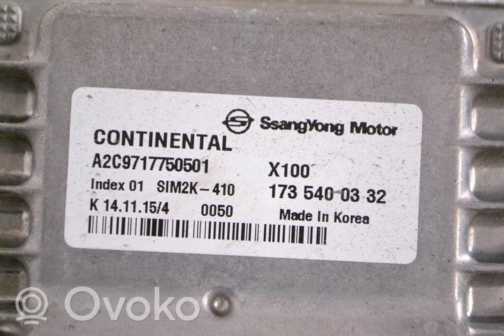 SsangYong Tivoli Moottorin ohjainlaite/moduuli 1735400332