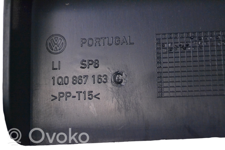 Volkswagen Eos Osłona tylna tunelu środkowego 1Q0867163C