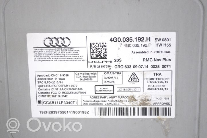 Audi A6 Allroad C6 Unité / module navigation GPS 4G0035192F