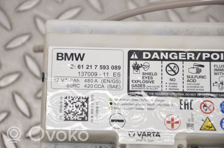 BMW 3 F30 F35 F31 Batteria 7593089