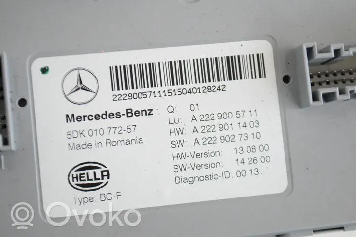 Mercedes-Benz S C217 Korin keskiosan ohjainlaite A2229005711