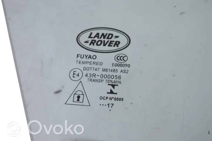 Land Rover Range Rover Velar Pagrindinis priekinių durų stiklas (keturdurio) 43R000056