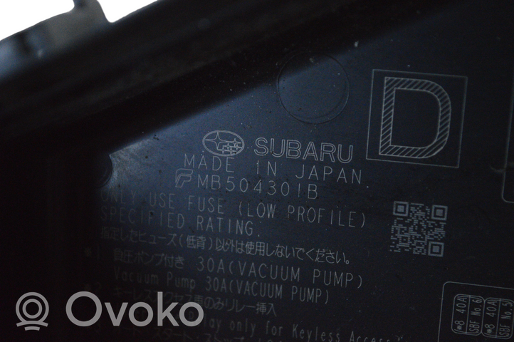 Subaru Outback (BS) Couvercle de boîte à fusibles MB504301B