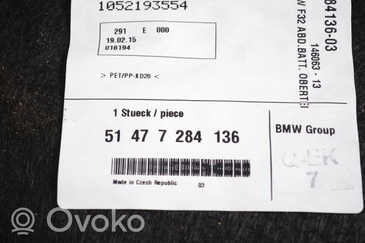 BMW 4 F32 F33 Panneau, garniture de coffre latérale 51477284150