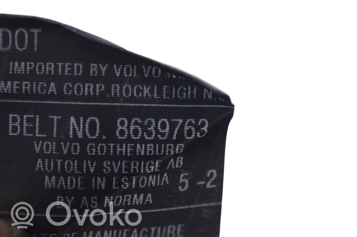 Volvo S80 Middle seatbelt (rear) 8639763