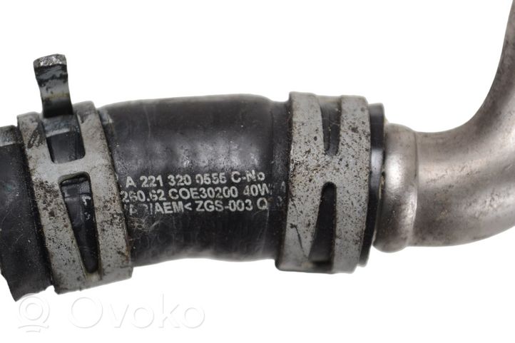 Mercedes-Benz S C217 Tubo flessibile del liquido di raffreddamento del motore A2223270044