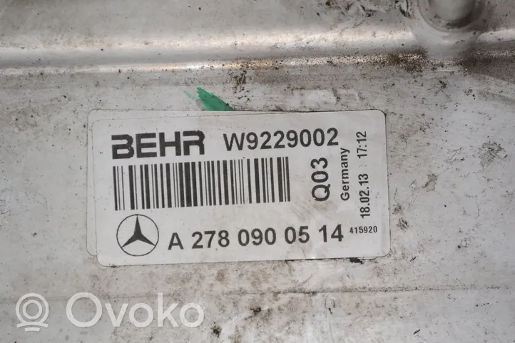 Mercedes-Benz GL X166 Interkūlerio radiatorius A2780900514
