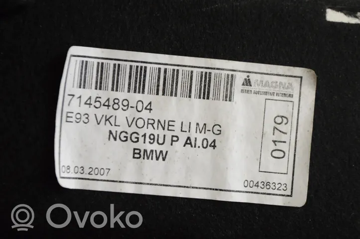 BMW 3 E92 E93 Keskikonsolin takasivuverhoilu 7145489