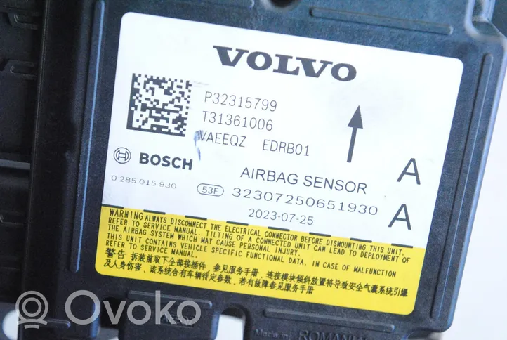 Volvo XC40 Centralina/modulo airbag 32315799