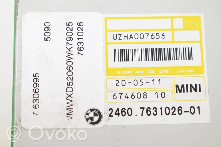 Mini Cooper Countryman R60 Module de contrôle de boîte de vitesses ECU 7631026