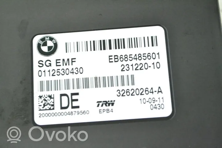 BMW 6 F12 F13 Takajarrun EMF-ohjainlaite/moduuli 6854856