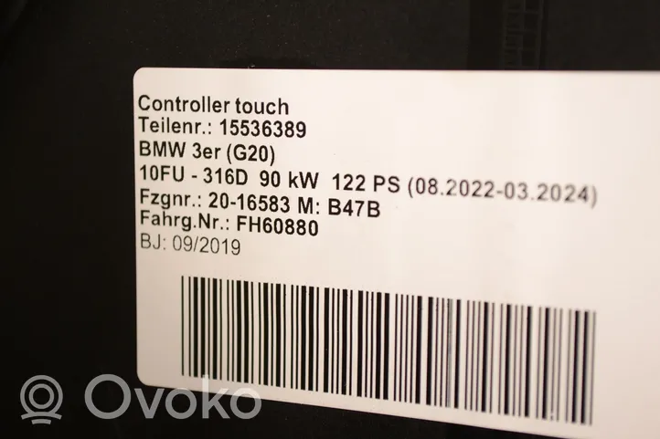 BMW 3 G20 G21 Console centrale 