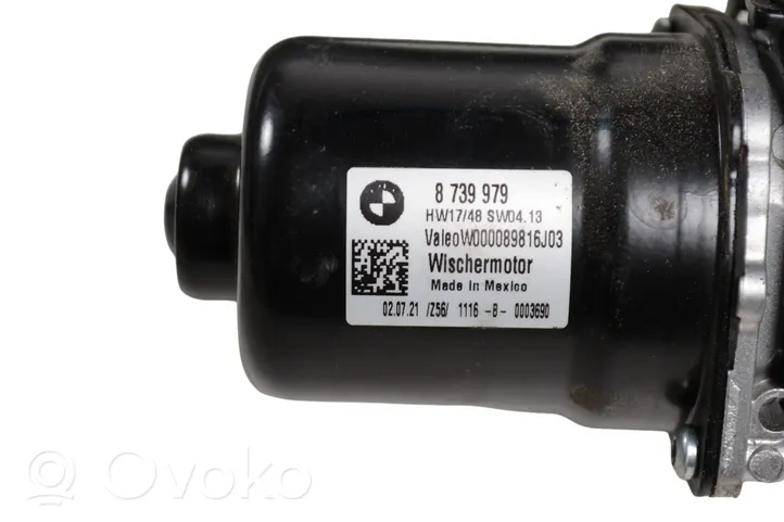 BMW X7 G07 Motor y varillaje del limpiaparabrisas delantero 8739979