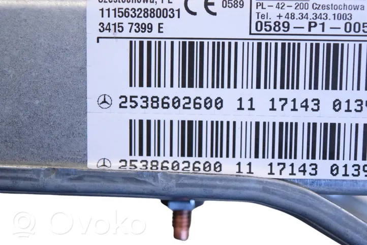 Mercedes-Benz GLC X253 C253 Sēdekļa drošības spilvens A2538602600